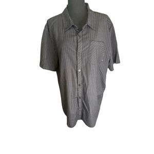 O’Neil men’s shirt black with mini white stripesXXL slim fit
